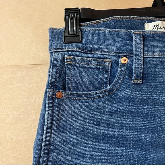Madewell NWT 10" High Rise Skinny Jeans Dewitt Wash Button Front Tencel Size 25 - Picture 7 of 15